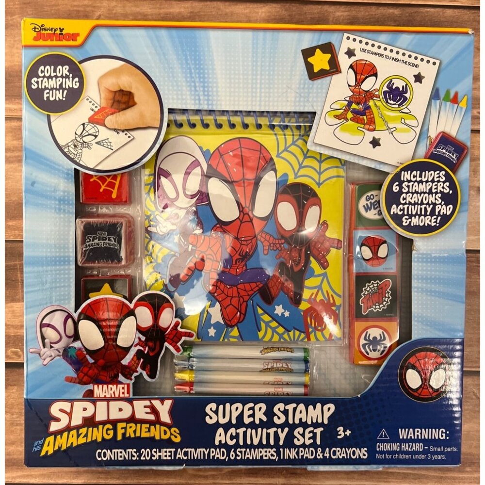 Marvel Spidey & His Amazing Friends Super Stamp Activity Set For Kids 3+ 58971